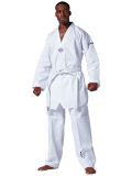 TKD-Anzug Hadan Plus, weißes Revers Größe 180